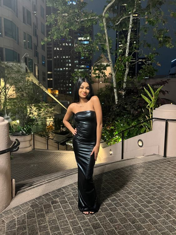Black Strapless Prom Dreses HZ1023